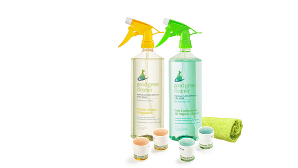 Odor Eliminator & All-Purpose Cleaner + Kitchen Cleaner & Degreaser Va ...